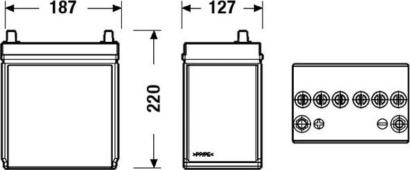 Exide EB357 - Batterie de démarrage autovaste.com