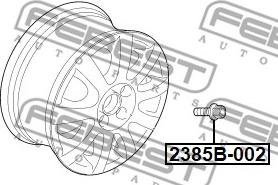 Febest 2385B-002 - Boulon de roue autovaste.com