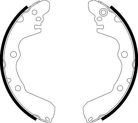 HELLA 8DB 355 001-521 - Jeu de mâchoires de frein autovaste.com