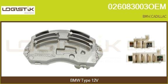 LGK 026083003OEM - Résistance, pulseur d'air habitacle autovaste.com