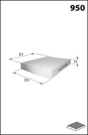 Mecafilter ELR7168 - Filtre, air de l'habitacle autovaste.com