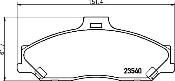 Textar 2354001 - Kit de plaquettes de frein, frein à disque autovaste.com