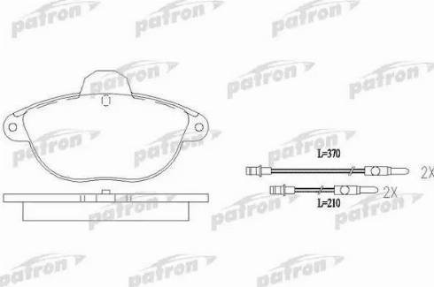 Patron PBP1069 - Kit de plaquettes de frein, frein à disque autovaste.com