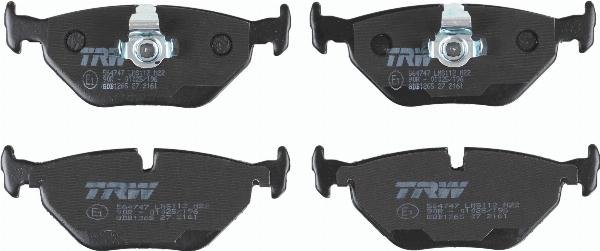 TRW GDB1265 - Kit de plaquettes de frein, frein à disque autovaste.com