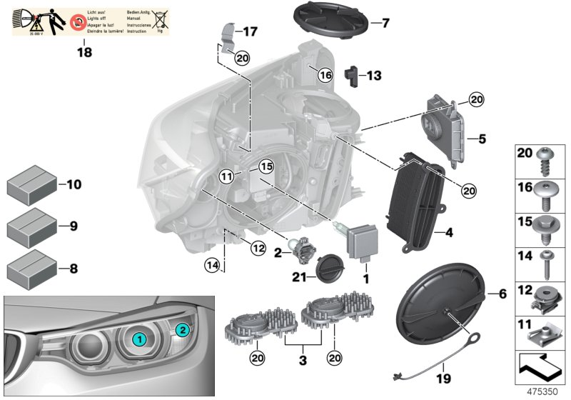 Automotive Accessori LM1147 - Appareil de commande, système d'éclairage autovaste.com