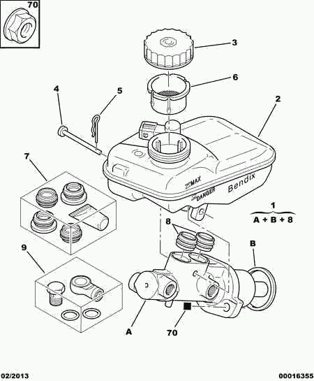 PSA 4601 F6 - Maître-cylindre de frein autovaste.com