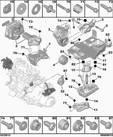 PSA 1807 GS - Support moteur autovaste.com