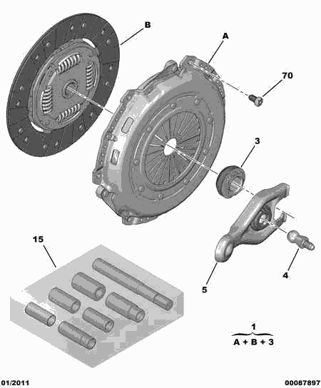 PSA 2041.A7 - Butée de débrayage autovaste.com