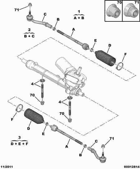 PSA 4066 69 - Jeu de joints-soufflets, direction autovaste.com