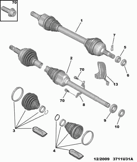 PSA 3293 E8 - Joint-soufflet, arbre de commande autovaste.com
