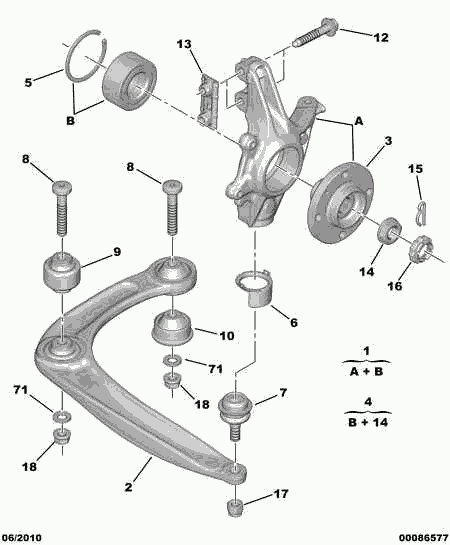 PSA 3520 V2 - Bras de liaison, suspension de roue autovaste.com