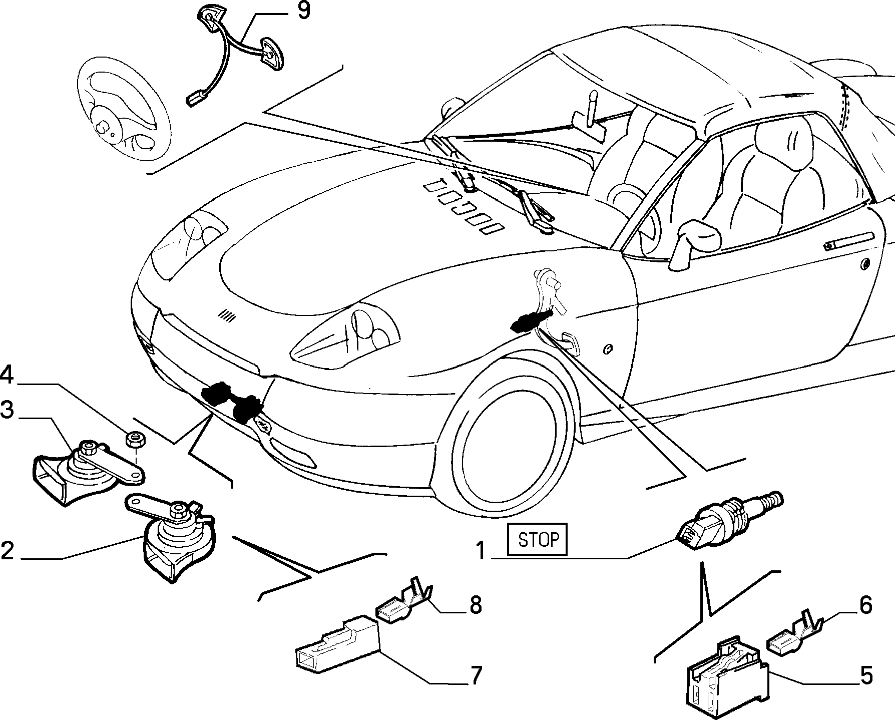 FCA 46433243 - Interrupteur des feux de freins autovaste.com
