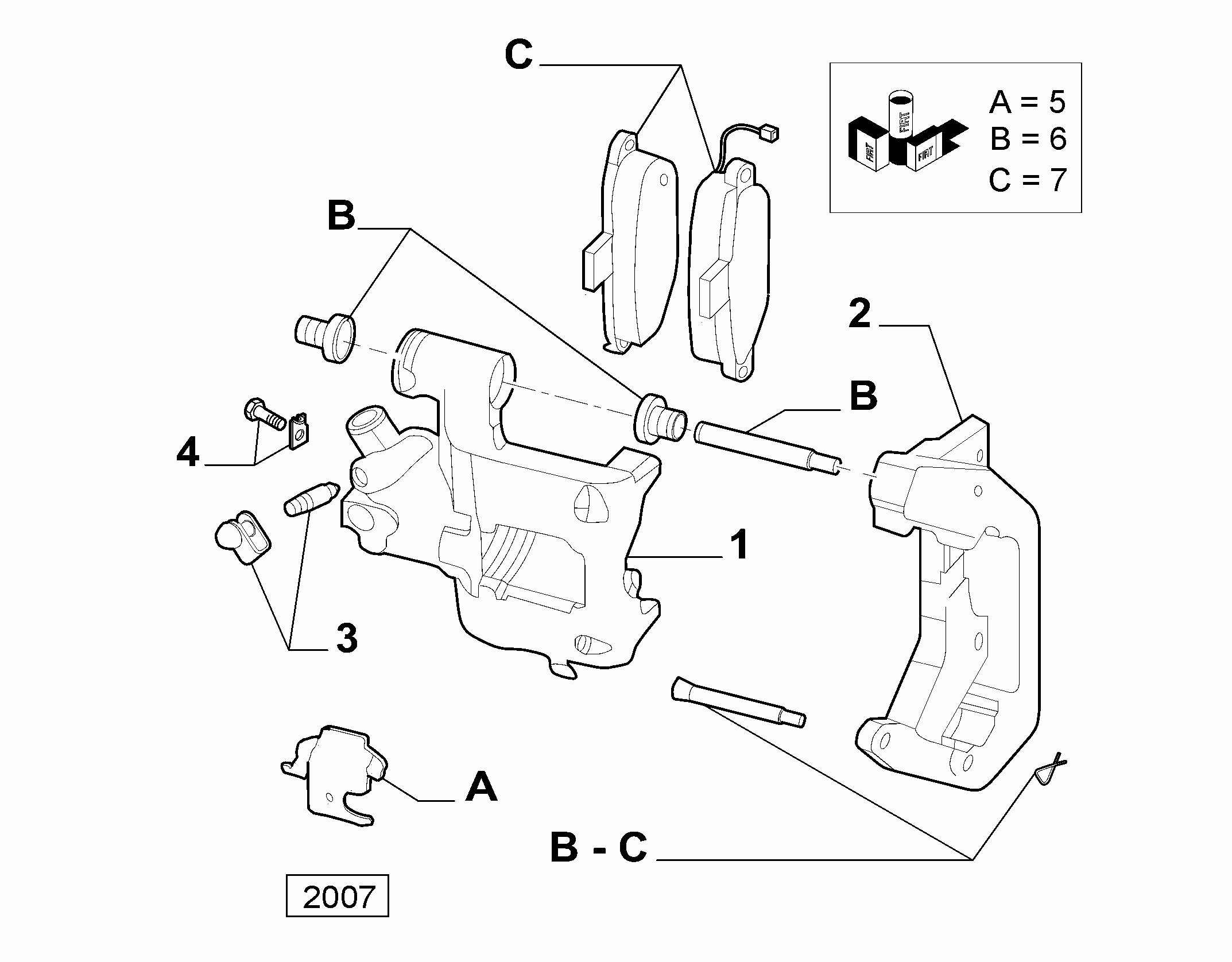 FCA 77364713 - Kit de réparation, étrier de frein autovaste.com