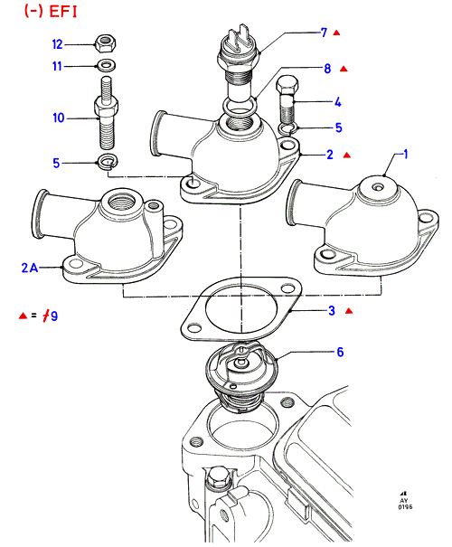 FORD 1 452 357 - Thermostat d'eau autovaste.com