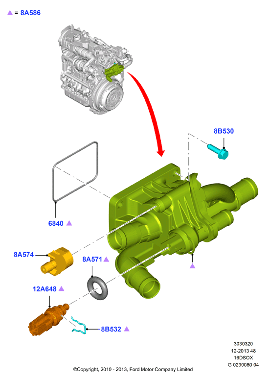 Open Parts ECT1010.00 - Sonde de température, liquide de refroidissement autovaste.com