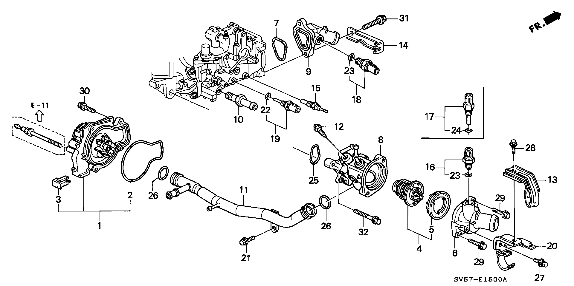 ACURA 19200P0BA01 - Pompe à eau autovaste.com