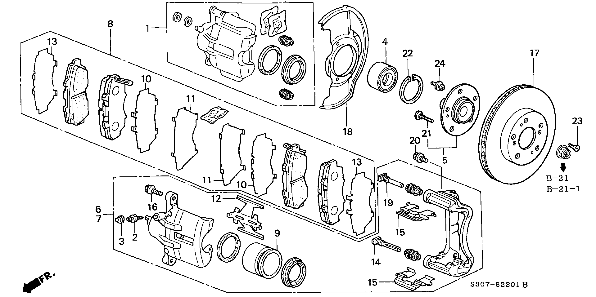 Frenkit 257015 - Kit de réparation, étrier de frein autovaste.com