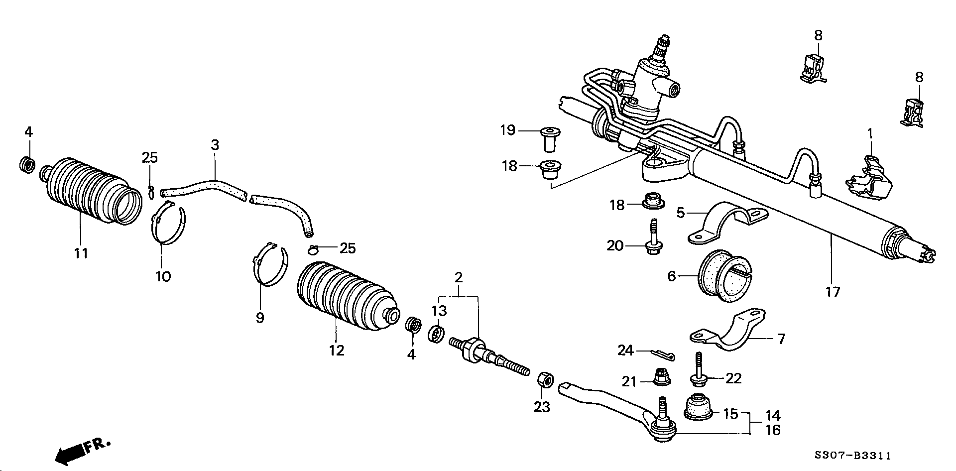 Honda 53434-SD9-000 - Joint-soufflet, direction autovaste.com