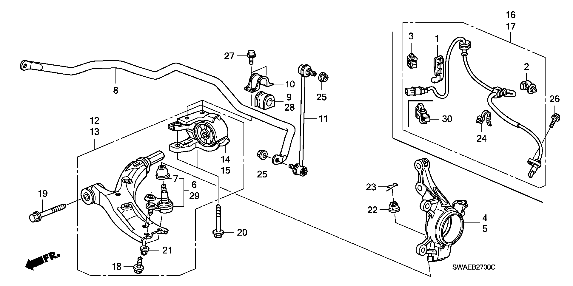 ACURA 51220-STK-A01 - Rotule de suspension autovaste.com