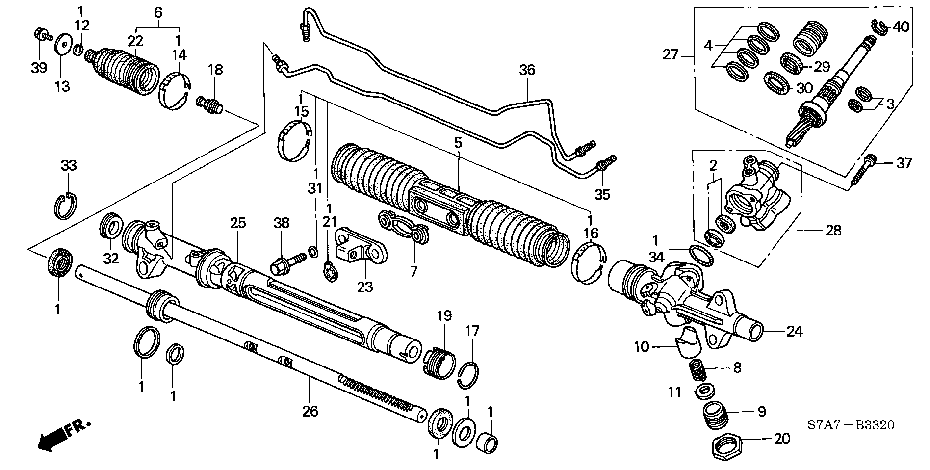 Honda 53536S7A003 - Joint-soufflet, direction autovaste.com