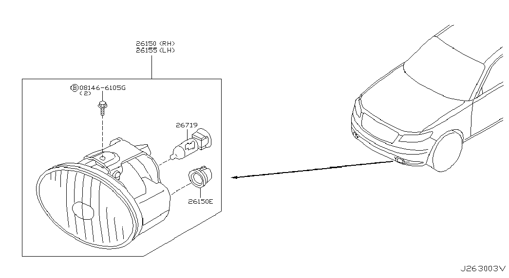 NISSAN 26296-89921 - Ampoule, éclairage de virage autovaste.com