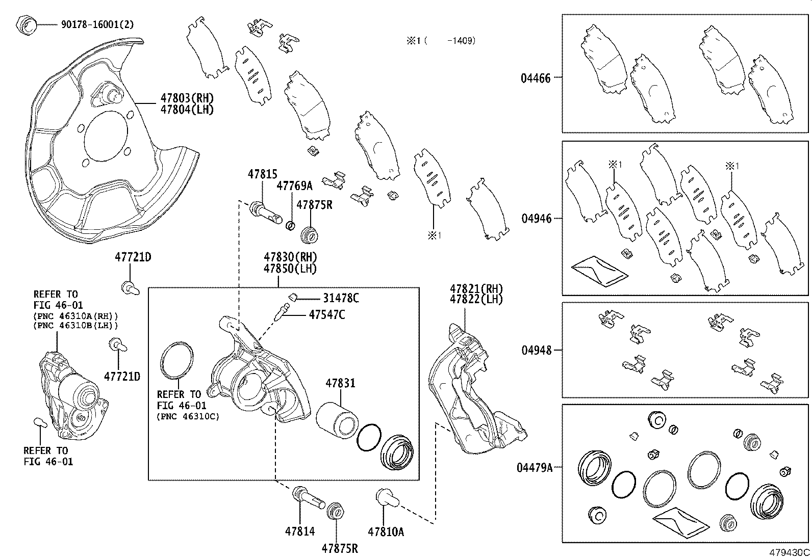 TOYOTA 4783078010 - Kit de réparation, étrier de frein autovaste.com