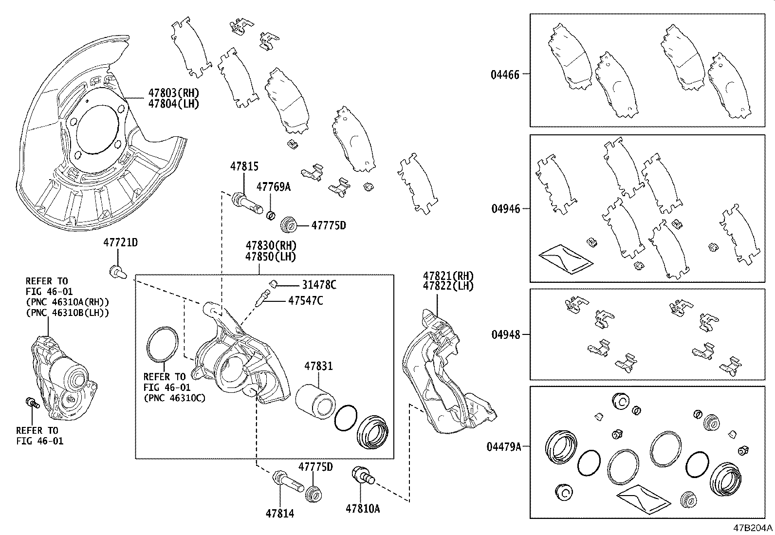 Frenkit 740184 - Kit de réparation, étrier de frein autovaste.com