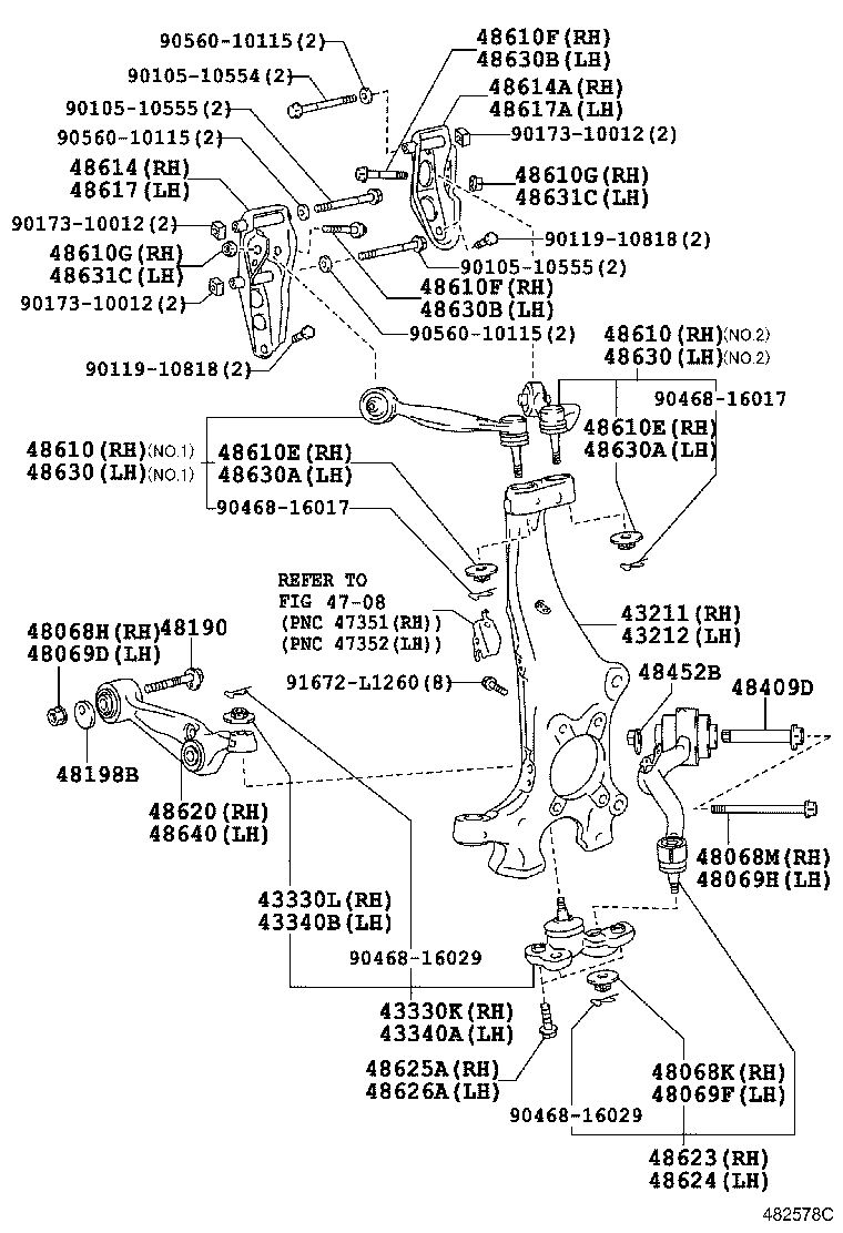 LEXUS 9017816001 - Rotule de direction intérieure, barre de connexion autovaste.com