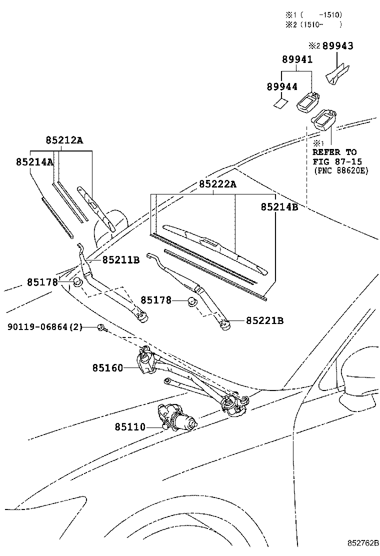 LEXUS 85212-30480 - Balai d'essuie-glace autovaste.com