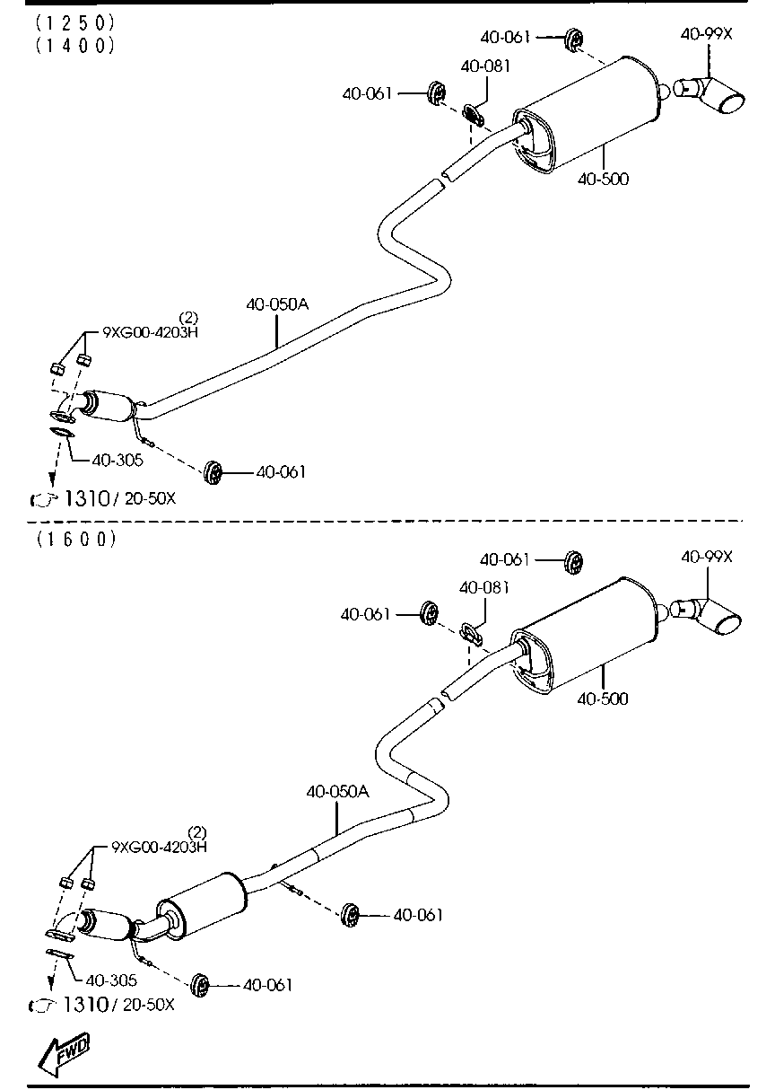 MAZDA C201-40-080 - Raccord de tuyau, système d'échappement autovaste.com