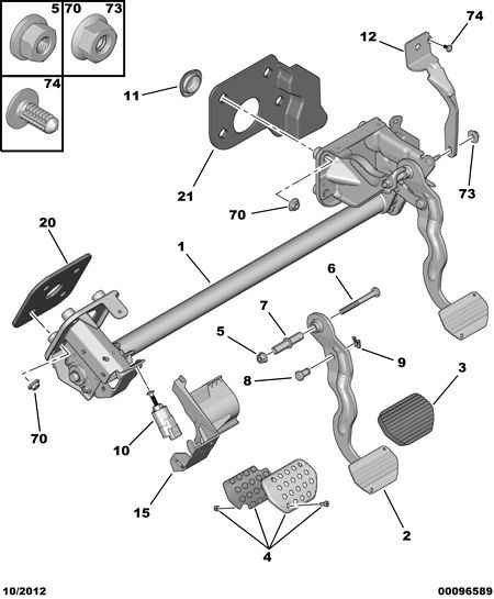 PSA 4534 70 - Interrupteur des feux de freins autovaste.com