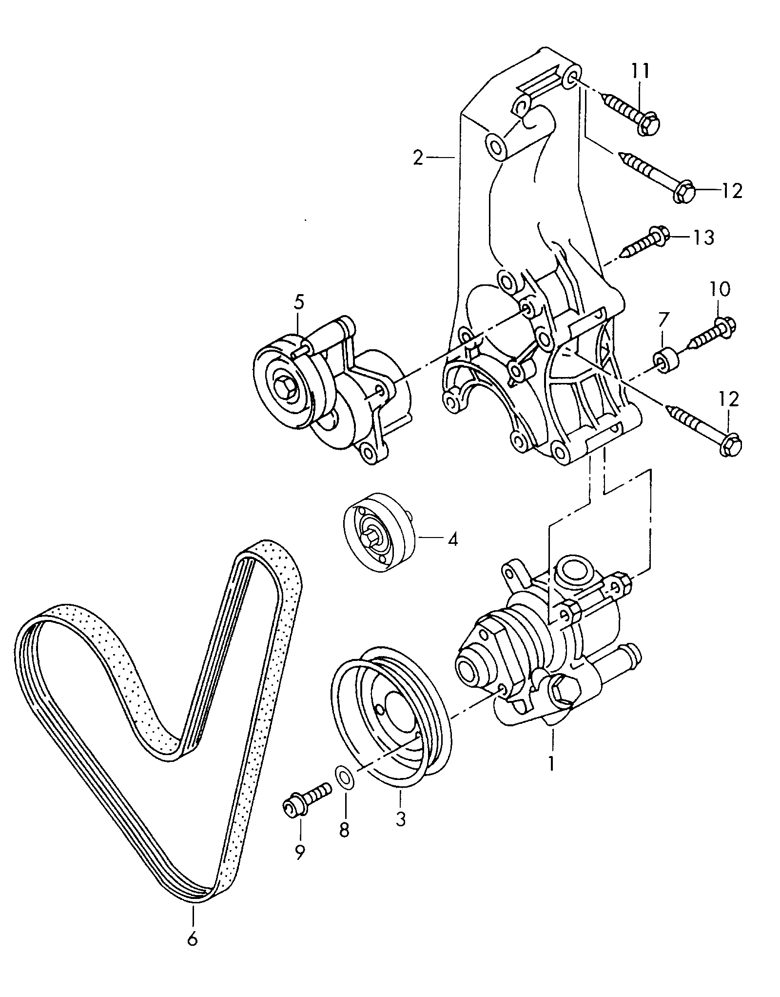AIC 57409 - Poulie renvoi / transmission, courroie trapézoïdale à nervures autovaste.com