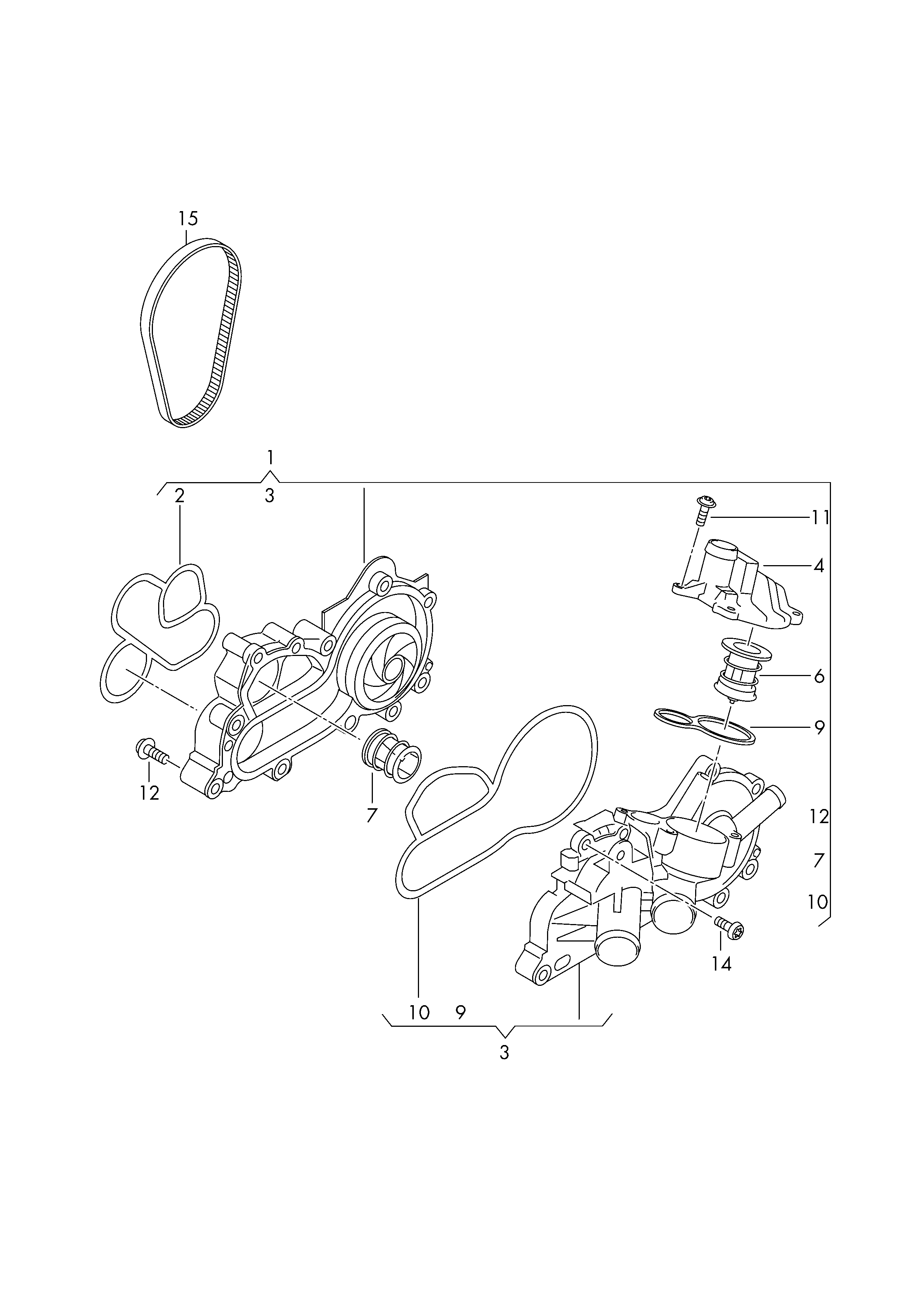 Procodis France KPE3111A - Pompe à eau + kit de courroie de distribution autovaste.com