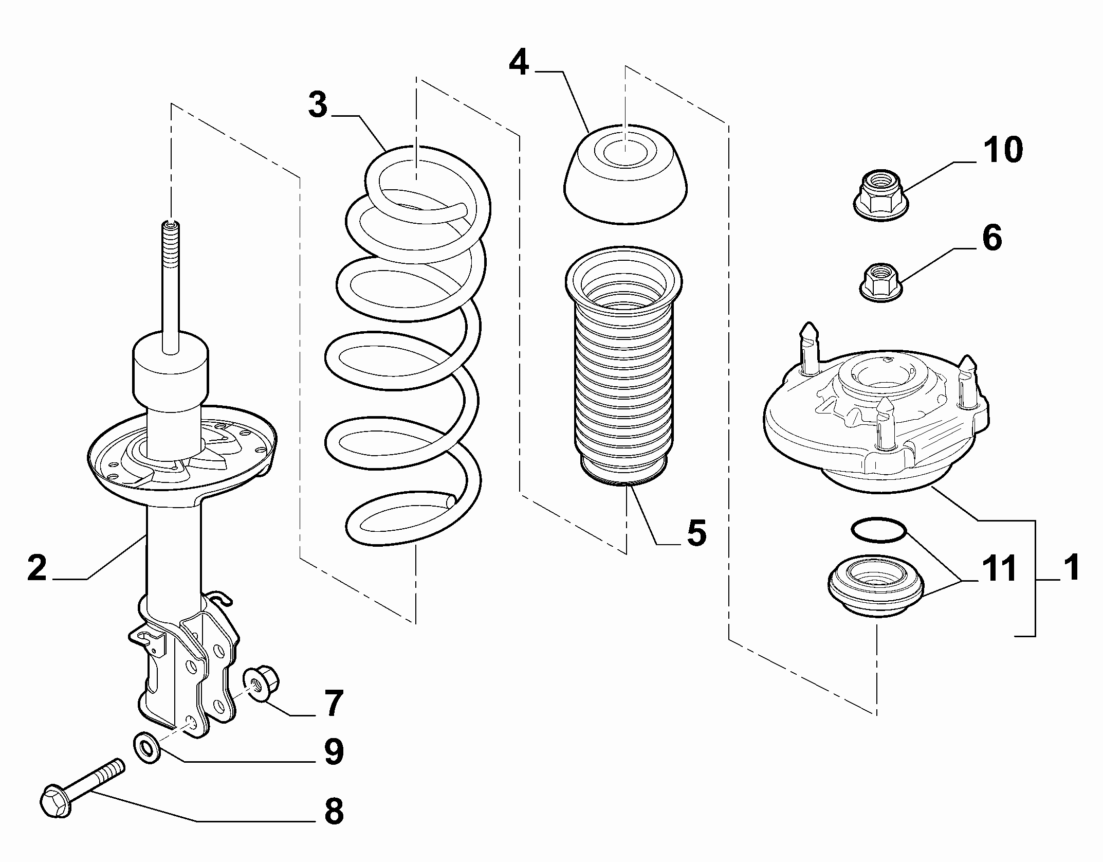 SAAB 55700767 - Kit de protection contre la poussière, amortisseur autovaste.com