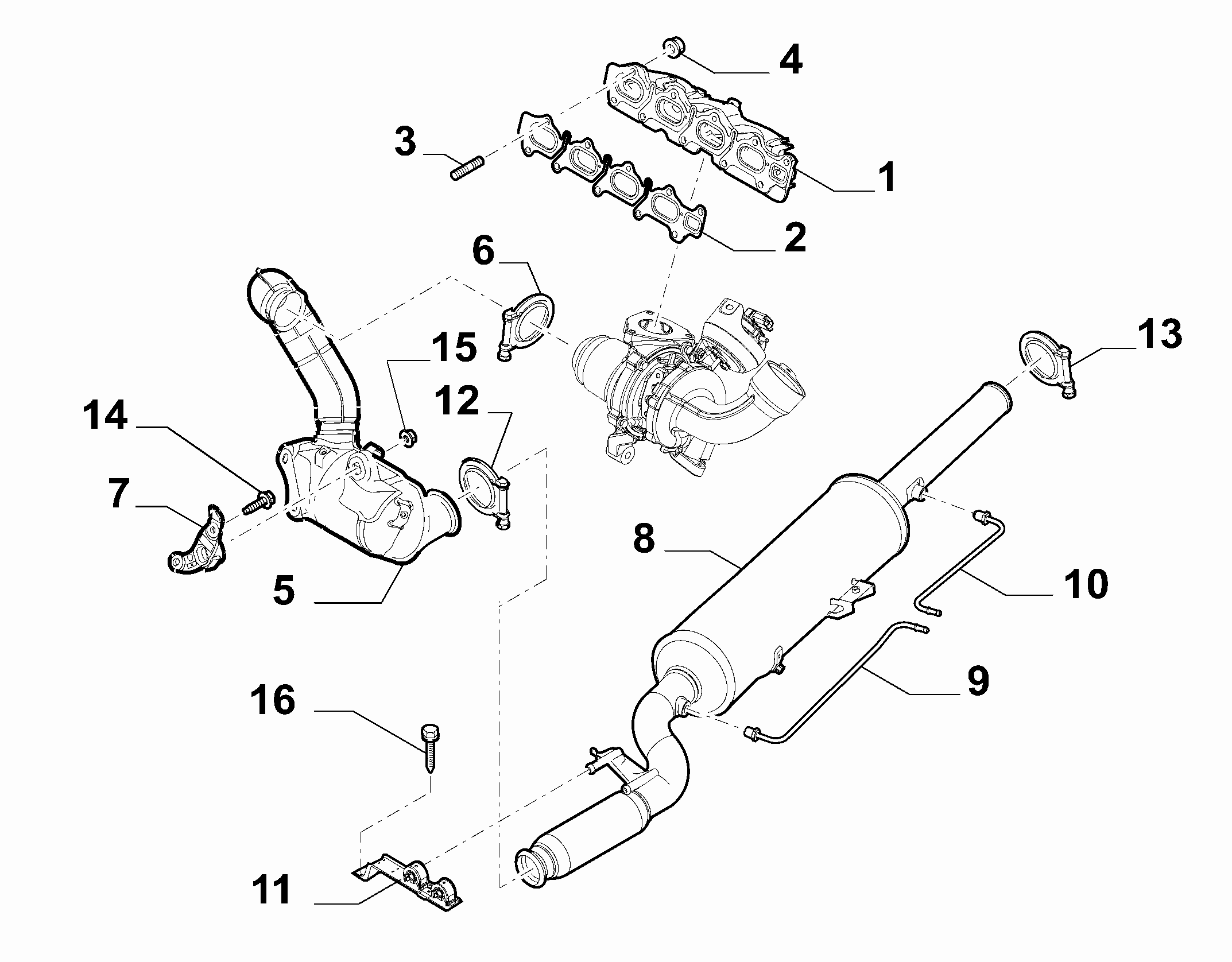 FCA 9401713699 - Raccord de tuyau, système d'échappement autovaste.com