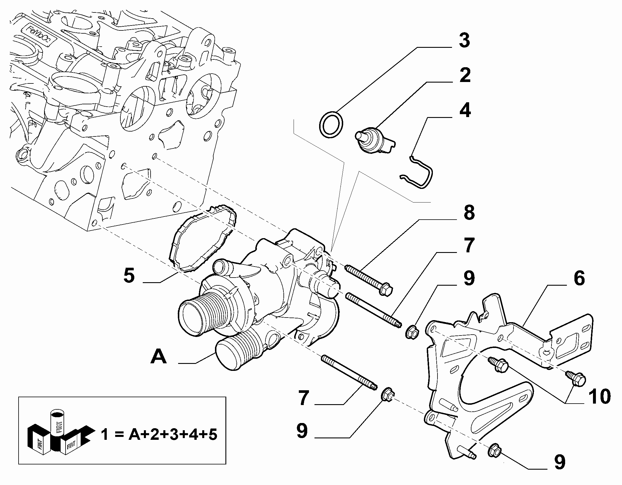 FCA 9632562080 - Sonde de température, liquide de refroidissement autovaste.com