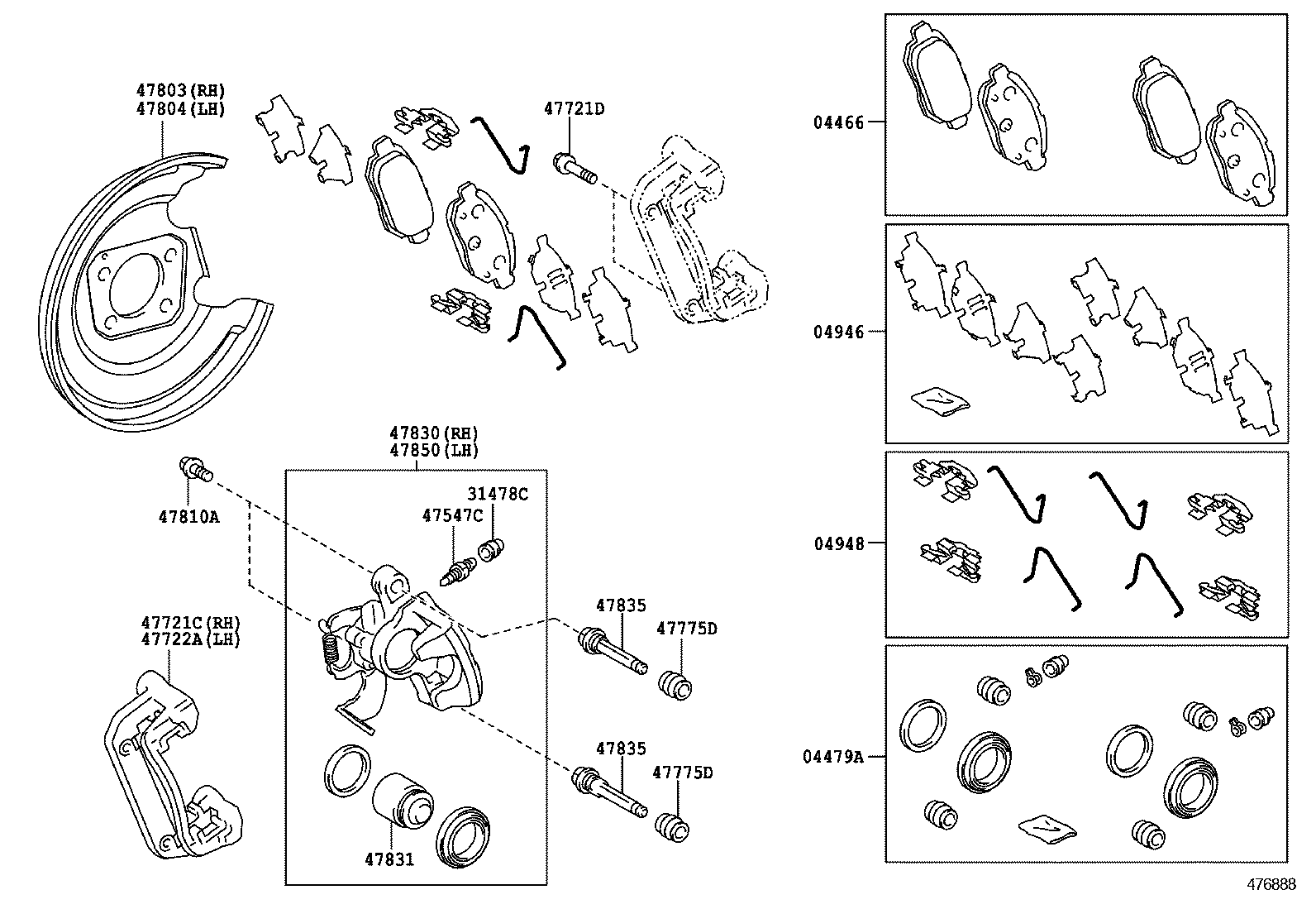 Frenkit 738147 - Kit de réparation, étrier de frein autovaste.com