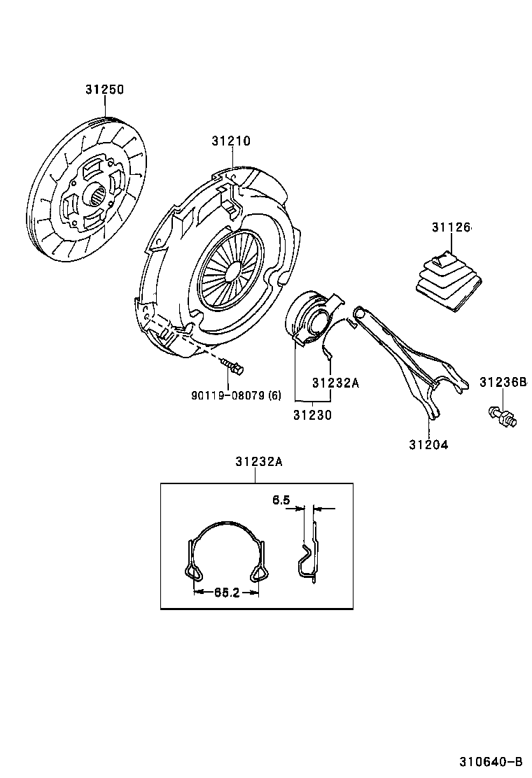 AISIN CTX-126 - Mécanisme d'embrayage autovaste.com