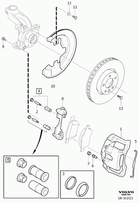 Volvo 36000151 - Étrier de frein autovaste.com