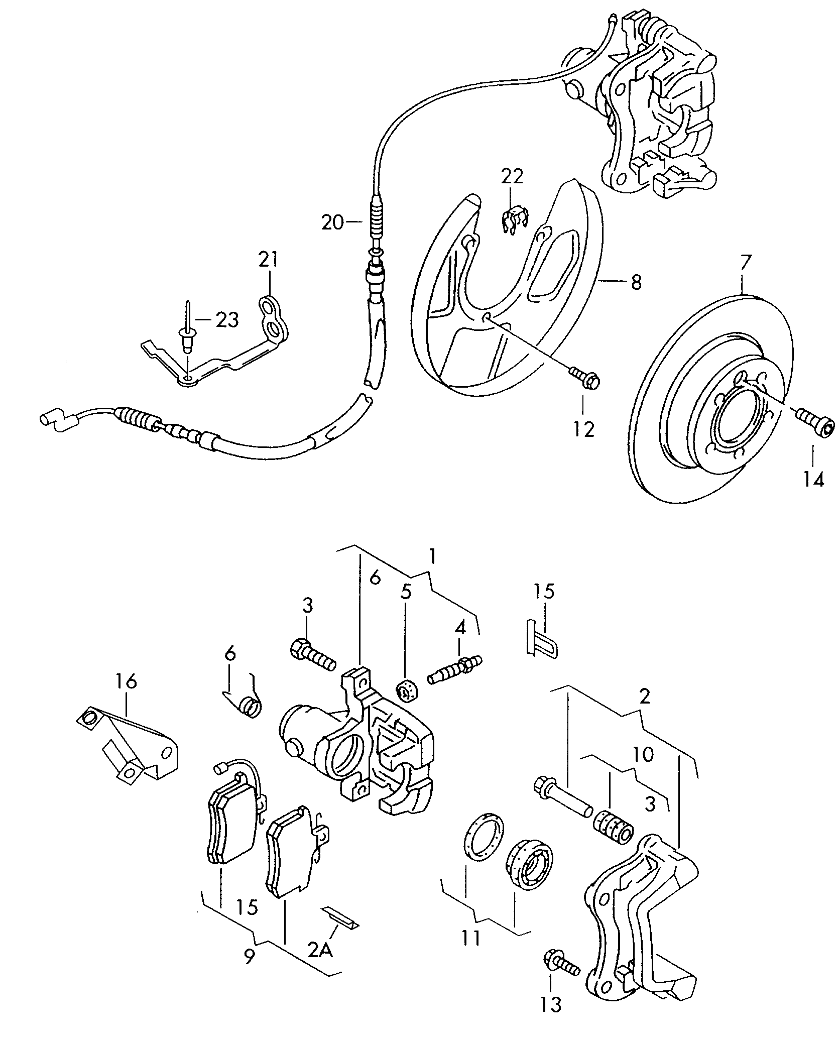 VAG 7M3698451F - Kit de plaquettes de frein, frein à disque autovaste.com