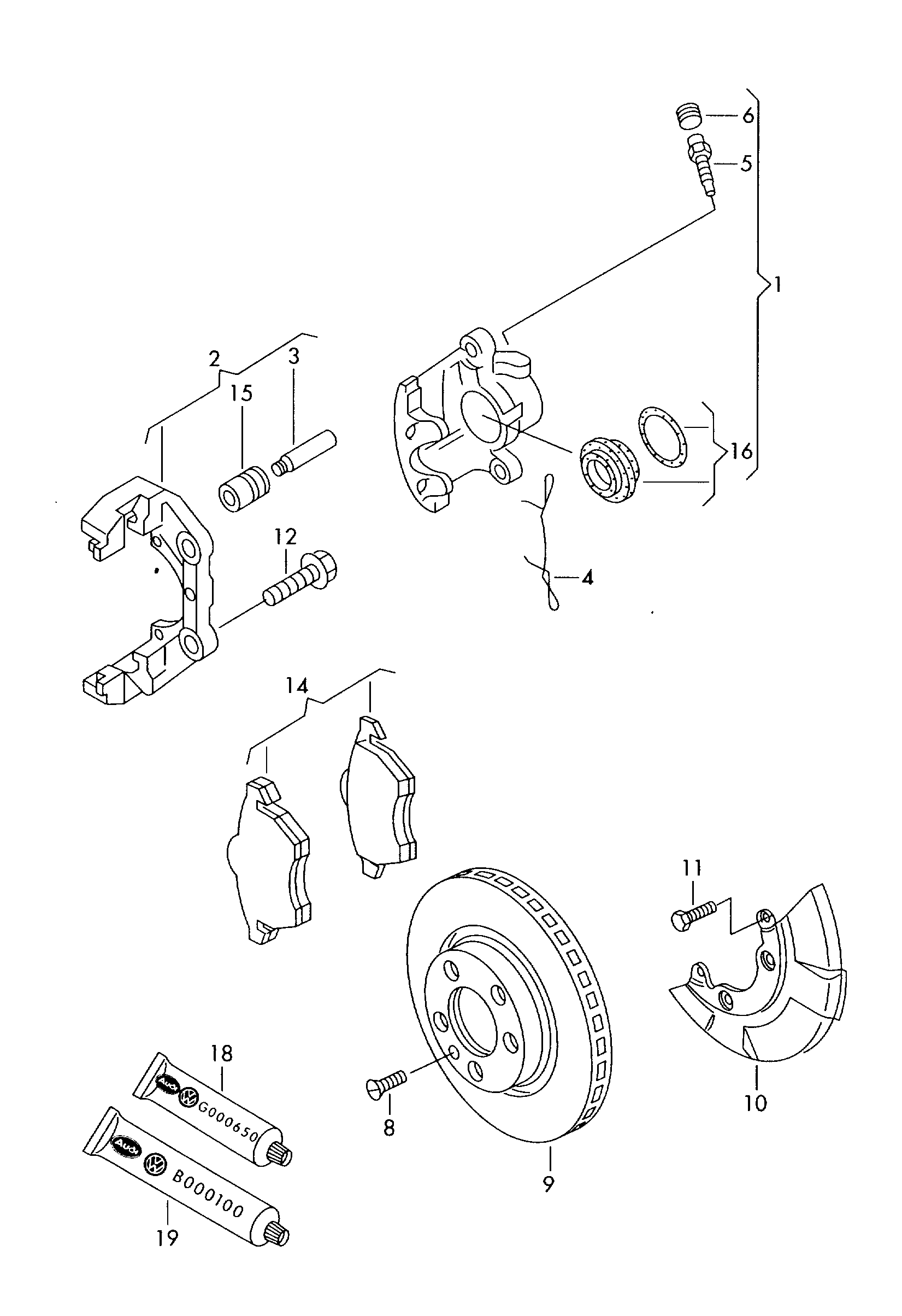 ATE 13.0460-7081.2 - Kit de plaquettes de frein, frein à disque autovaste.com