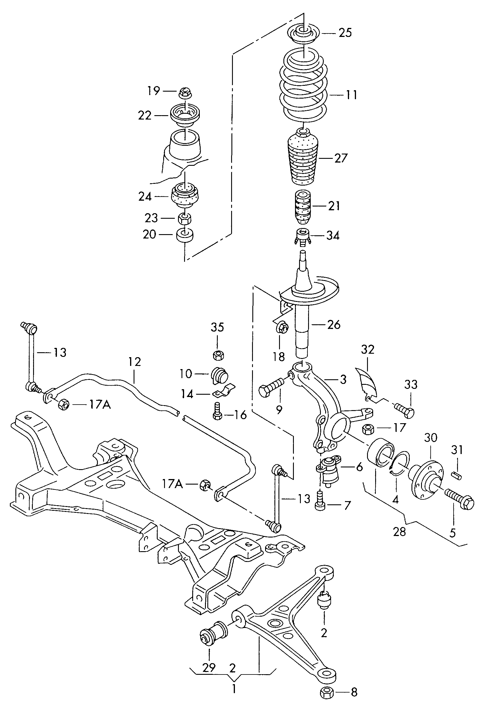 FORD 7M0412331 - Coupelle de suspension autovaste.com