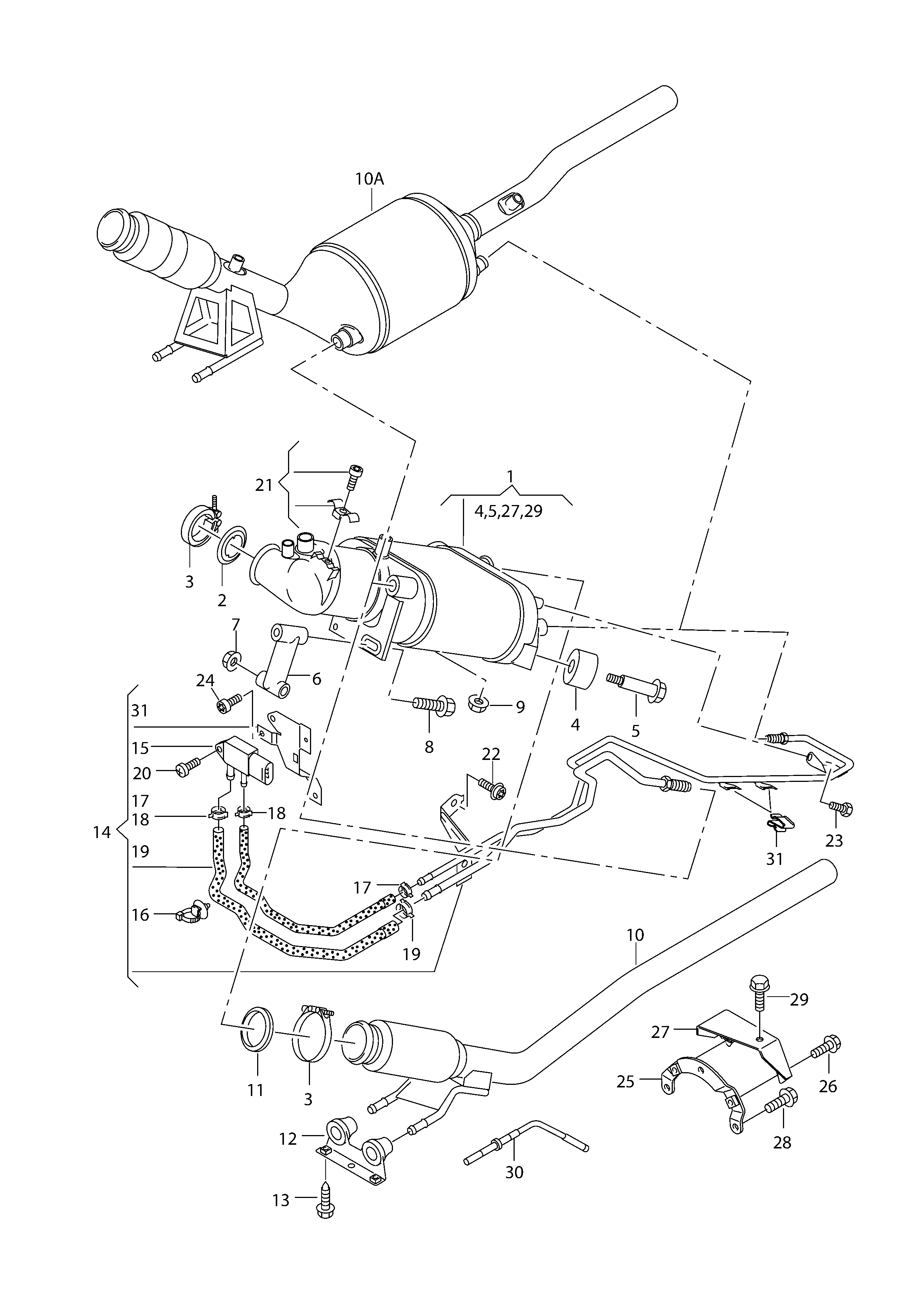 VAG 7E0254700DX - Filtre à particules / à suie, échappement autovaste.com