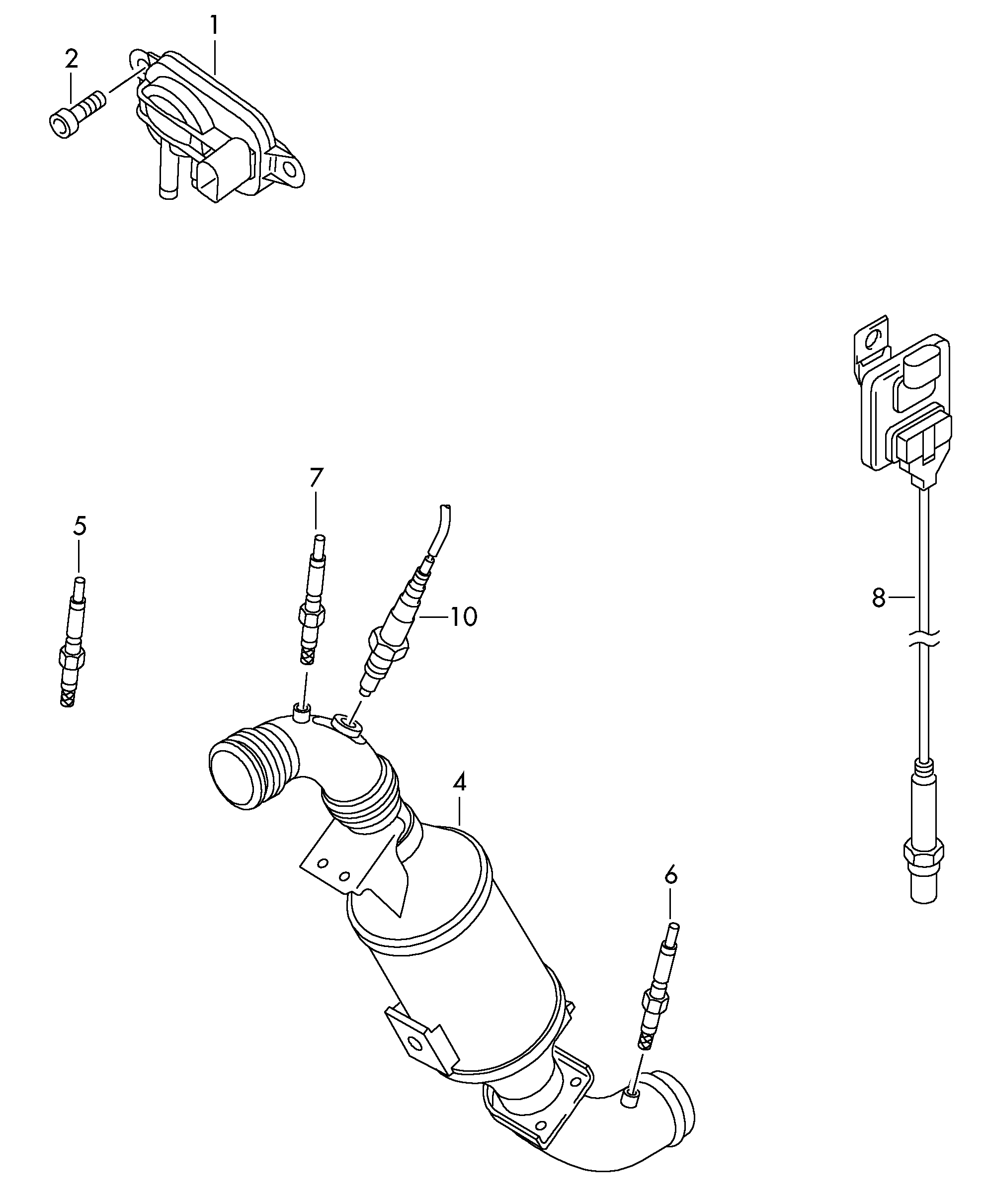 ZPY 03L906051B - Capteur, pression des gaz échappement autovaste.com