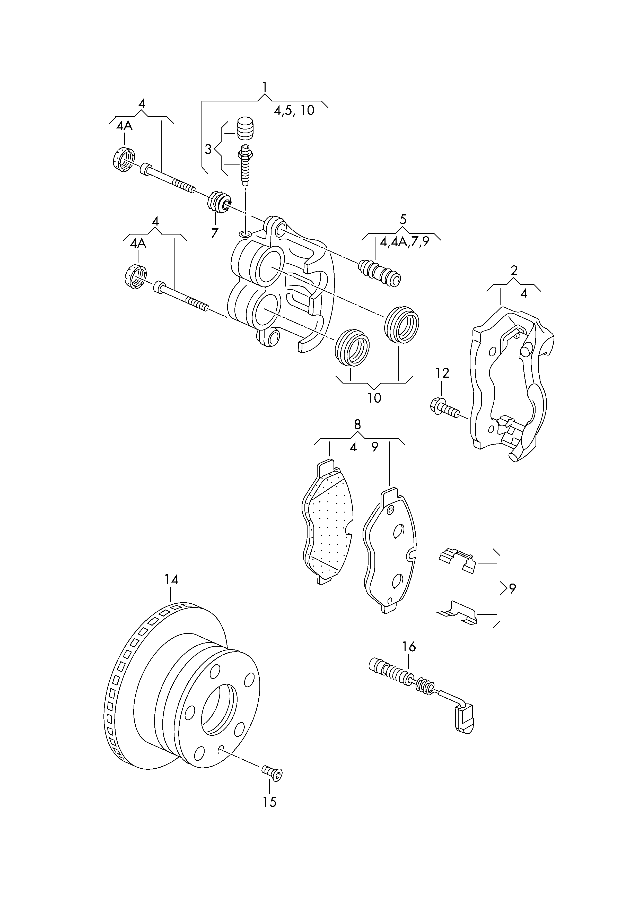 AUTOFREN SEINSA D42384A - Kit d'accessoires, plaquette de frein à disque autovaste.com