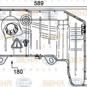 Vase d'expansion, liquide de refroidissement (8MA376705511 - HELLA)