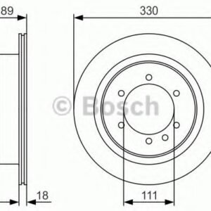 Disque de frein (0986479R39 - BOSCH)