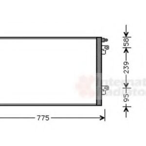 Condenseur, climatisation (43005280 - VAN WEZEL)