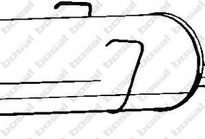 Silencieux arrière (190759 - BOSAL)