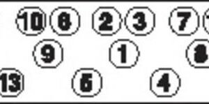 Jeu de boulons de culasse de cylindre (HBS017 - PAYEN)